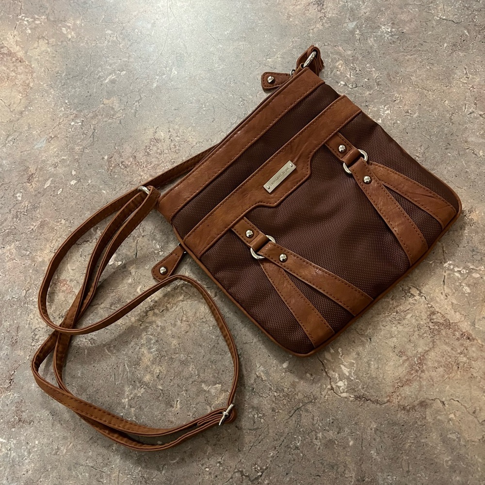 New Directions Brown Crossbody Bag